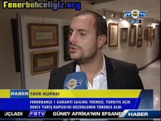 Fenerbahçe 1 Garanti Sailing Teknesi, Türkiye Açık Deniz Yarış Kupası'nı Düzenlenen Törenlenen Aldı.