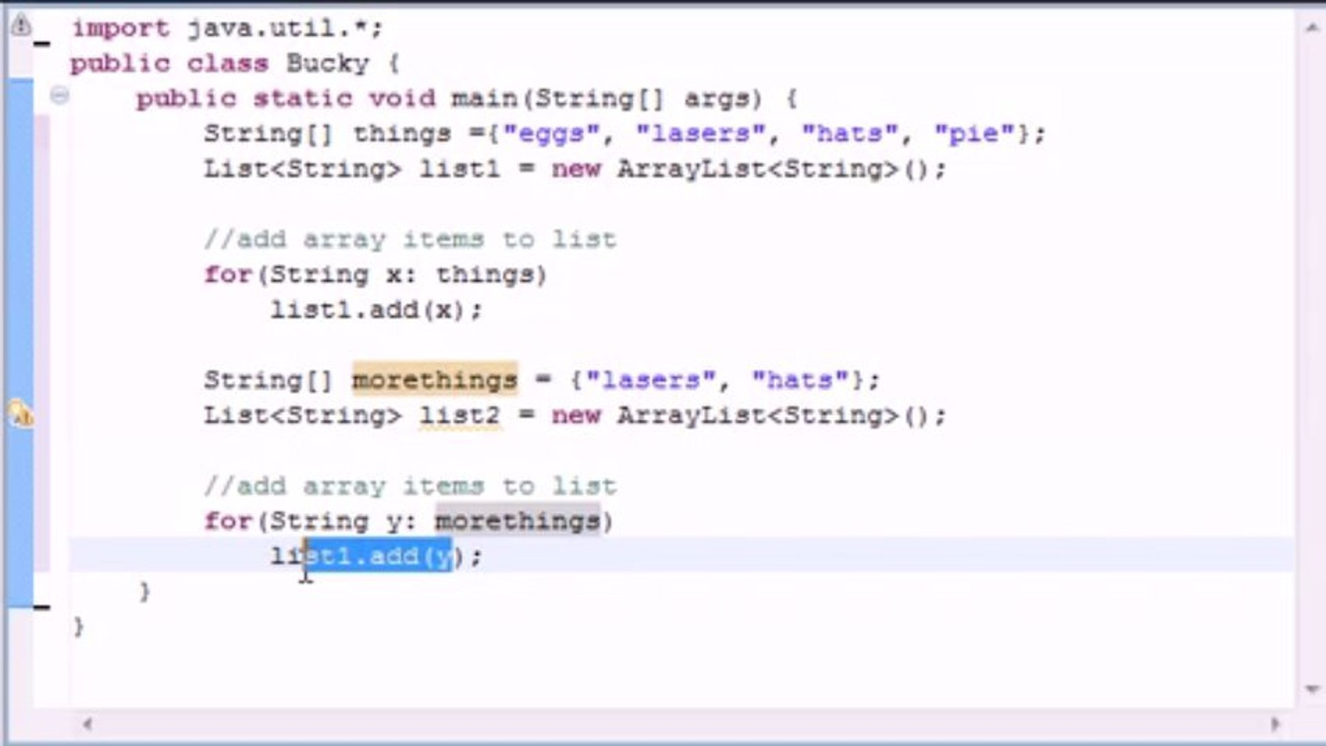 java programming Collections