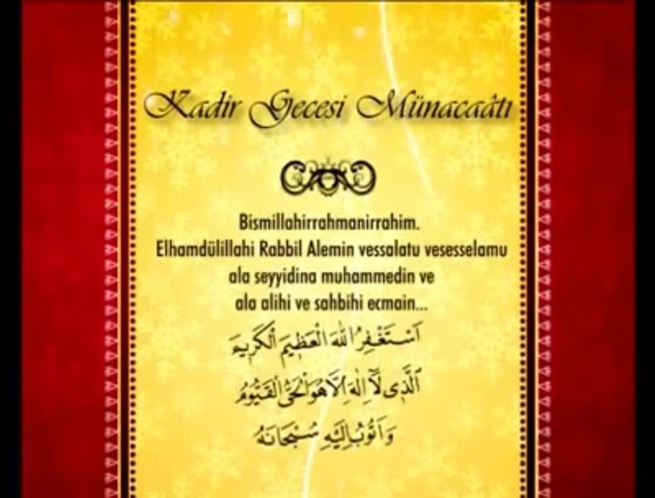 Kadir Gecesi Türkçe ve Arapça Dinle