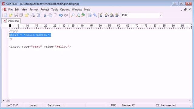 12 - Embedding PHP Script Inside HTML on Gegasoft