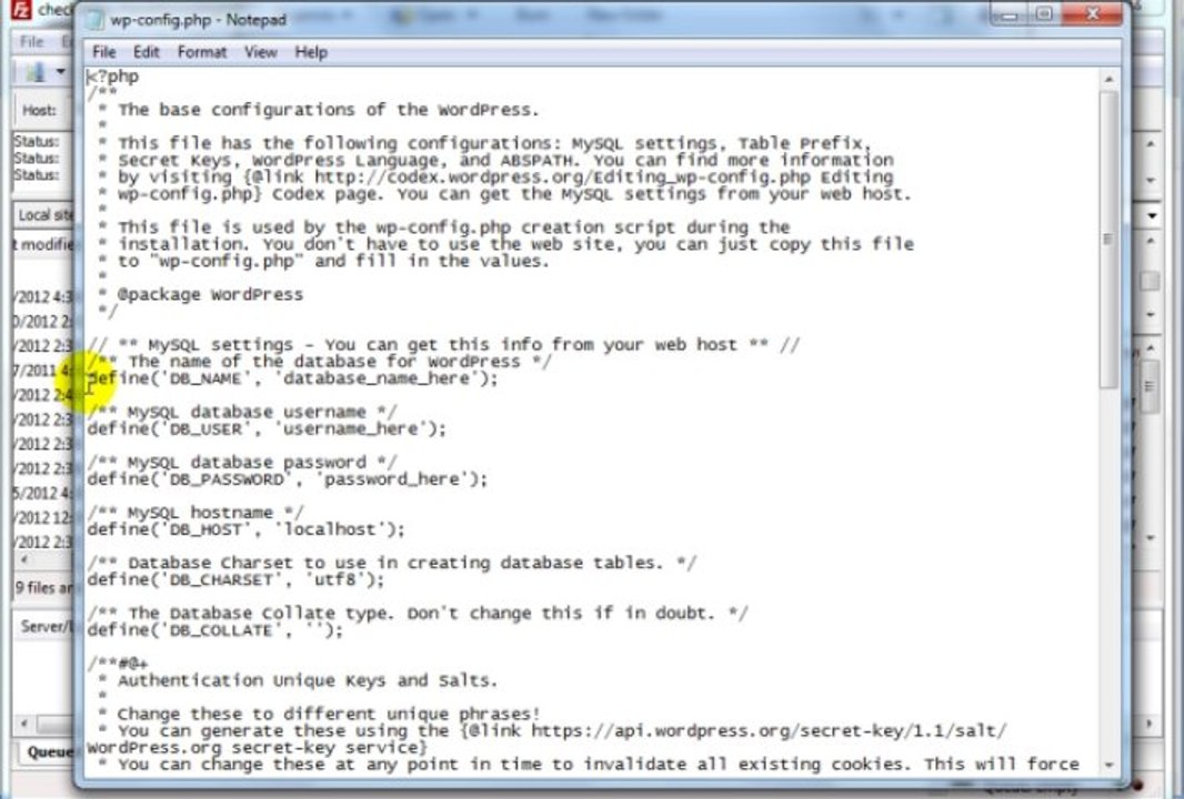 wordpress tutorial 02-How to Install WordPress Manually through FTP