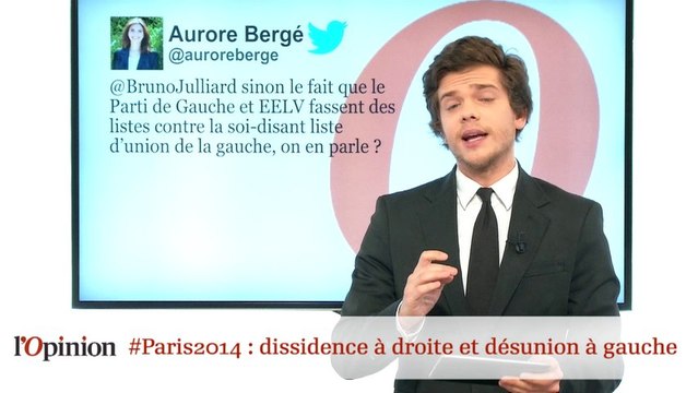 #tweetclash : #Paris 2014 : dissidence à droite et désunion à gauche