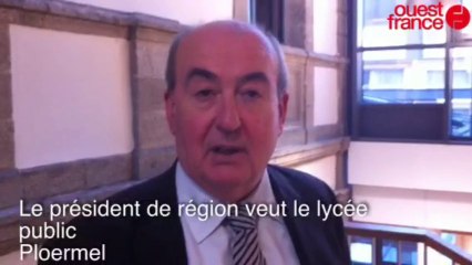Le président de région veut le lycée public