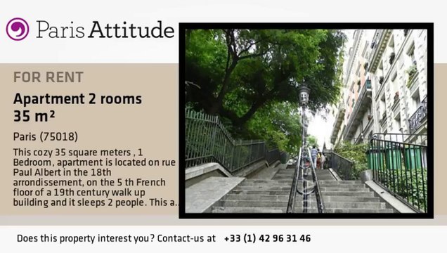 1 Bedroom Apartment for rent - Sacré Cœur, Paris - Ref. 8567