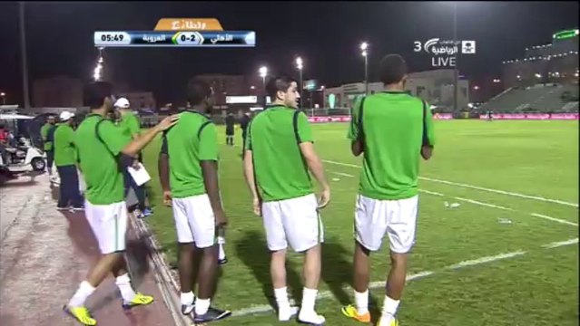 هدف الاهلي الثاني من مصطفى بصاص (2) في العروبة - الاهلي 4-1 العروبة - كأس ولي العهد دور ال16 - 10/12/2013 HD
