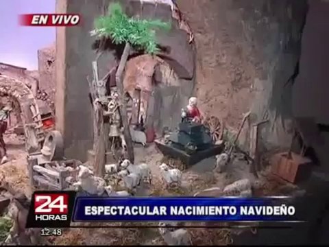 Tradicional nacimiento electrónico en Zarate abrió sus puertas a visitantes
