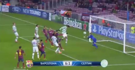 Barcelona 6 - 1 Celtic   Samaras G. 88'  Champions League 11/12/13