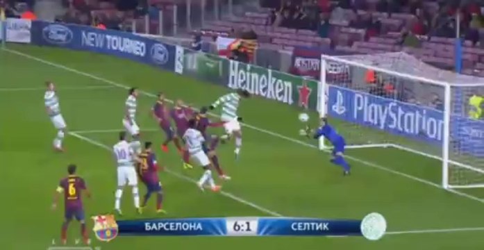 Barcelona 6 - 1 Celtic Samaras G. 88' Champions League 11/12/13