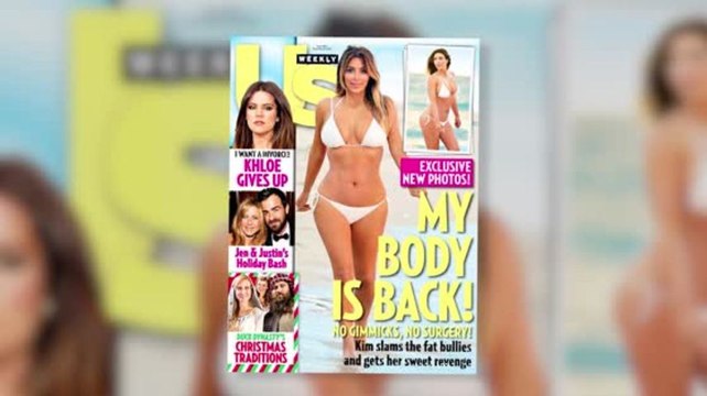 Kim Kardashian Covers Us Weekly in A Bikini