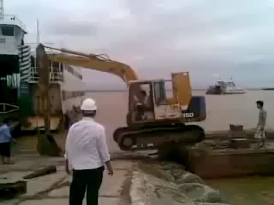 Excavator boating