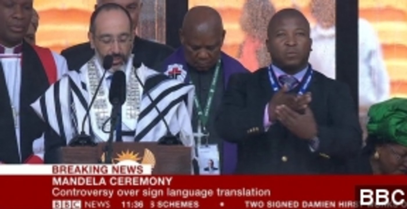 Interpreter At Nelson Mandela Memorial Called A Fake