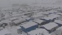 Snow storm causes misery for Syrian refugees