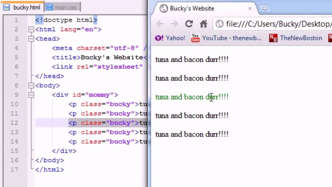 HTML5 Tutorial - 6 - Introduction to pseudo-classes By MNRAQ
