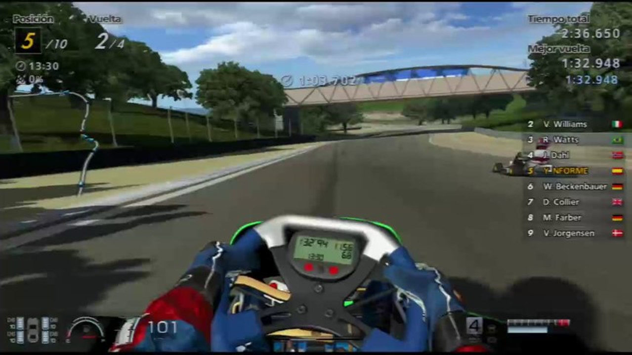 GRAN TURISMO 6 KART 125  SHIFTER LAGUNA SECA