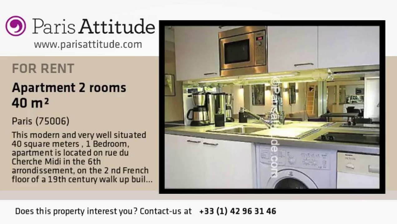 1 Bedroom Apartment for rent - St Placide, Paris - Ref. 7506