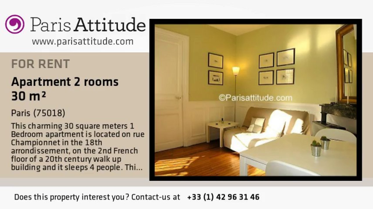 1 Bedroom Apartment for rent - Jules Joffrin - Mairie du 18ème, Paris - Ref. 5071