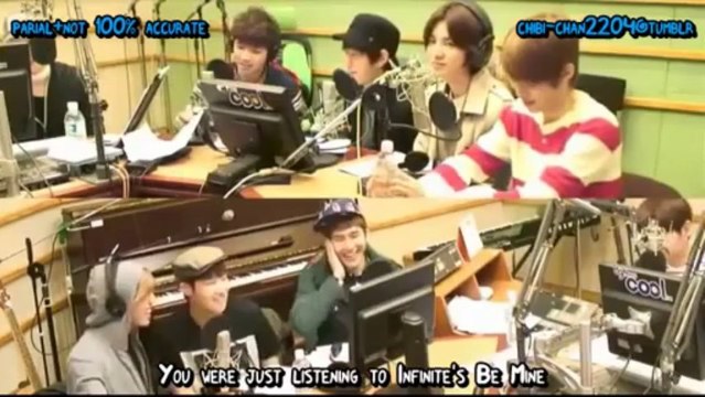 [ENG SUB] 130404 Infinite Sukira Kiss The Radio (3/4)
