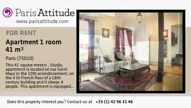 Studio Apartment for rent - Canal St Martin, Paris - Ref. 2326