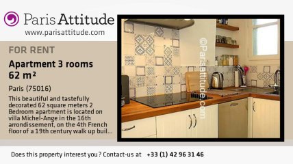 2 Bedroom Duplex for rent - Mirabeau, Paris - Ref. 4417