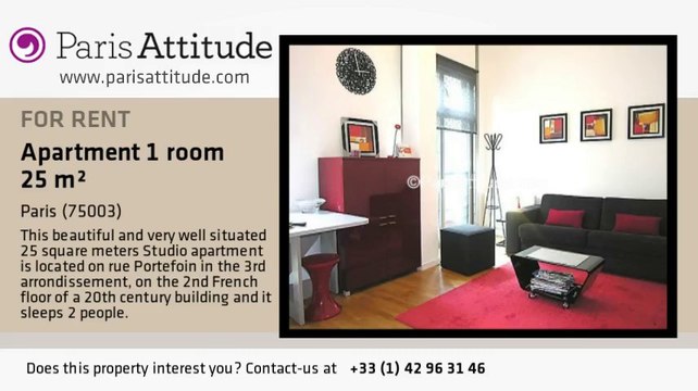 Studio Apartment for rent - Temple, Paris - Ref. 5193