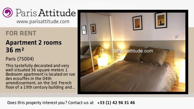 1 Bedroom Apartment for rent - St Paul, Paris - Ref. 4018
