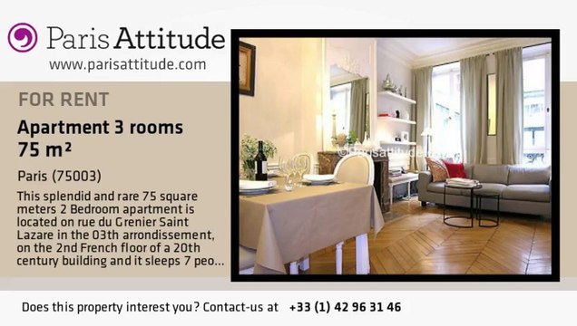 2 Bedroom Apartment for rent - Arts et Métier, Paris - Ref. 4281