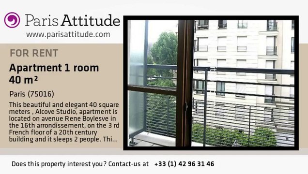 Alcove Studio Apartment for rent - La Muette, Paris - Ref. 6399