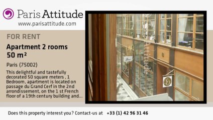 1 Bedroom Apartment for rent - Strasbourg St Denis, Paris - Ref. 8623