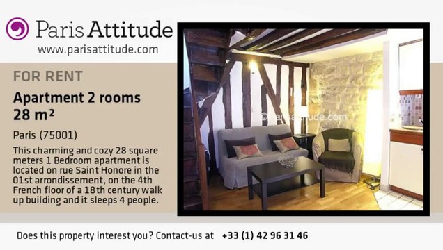 1 Bedroom Duplex for rent - Châtelet, Paris - Ref. 4448