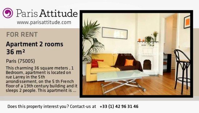 1 Bedroom Apartment for rent - Place Monge, Paris - Ref. 8588