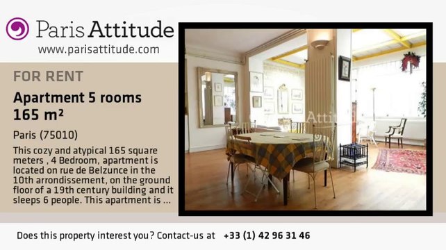 4 Bedroom Duplex for rent - Poissonnière, Paris - Ref. 4029