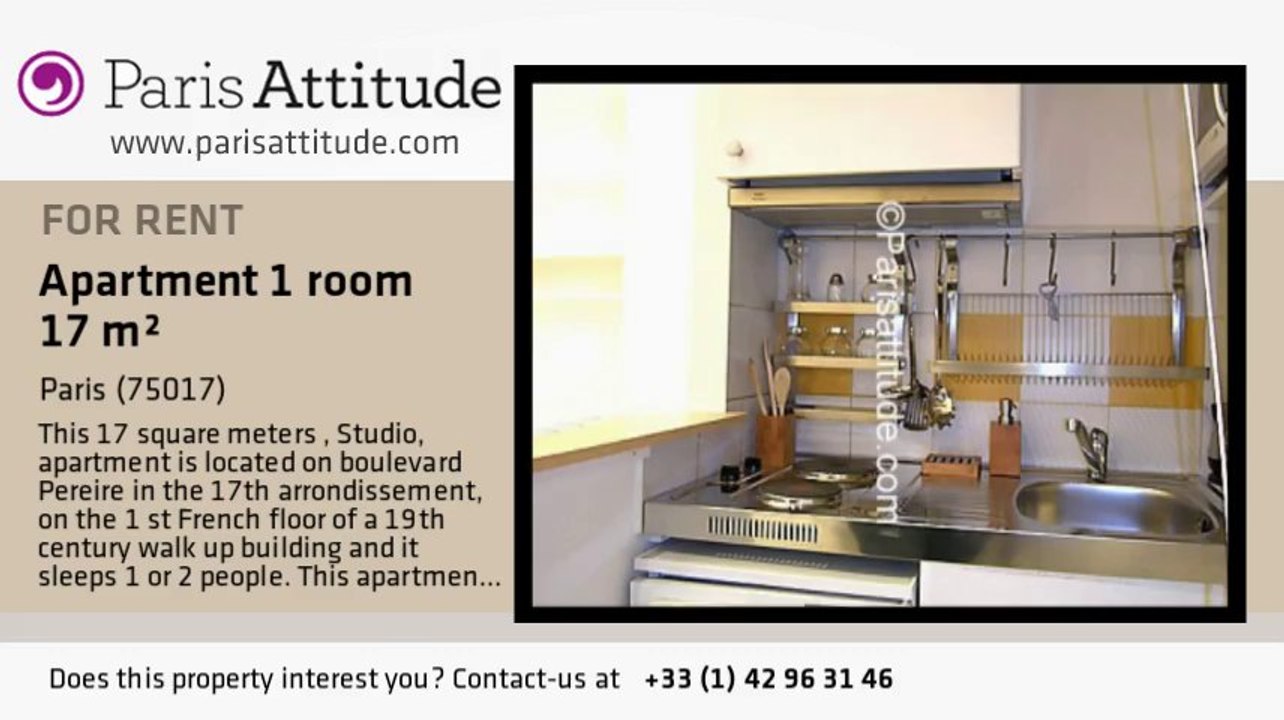 Studio Apartment for rent - Porte Maillot/Palais des Congrès, Paris - Ref. 2288