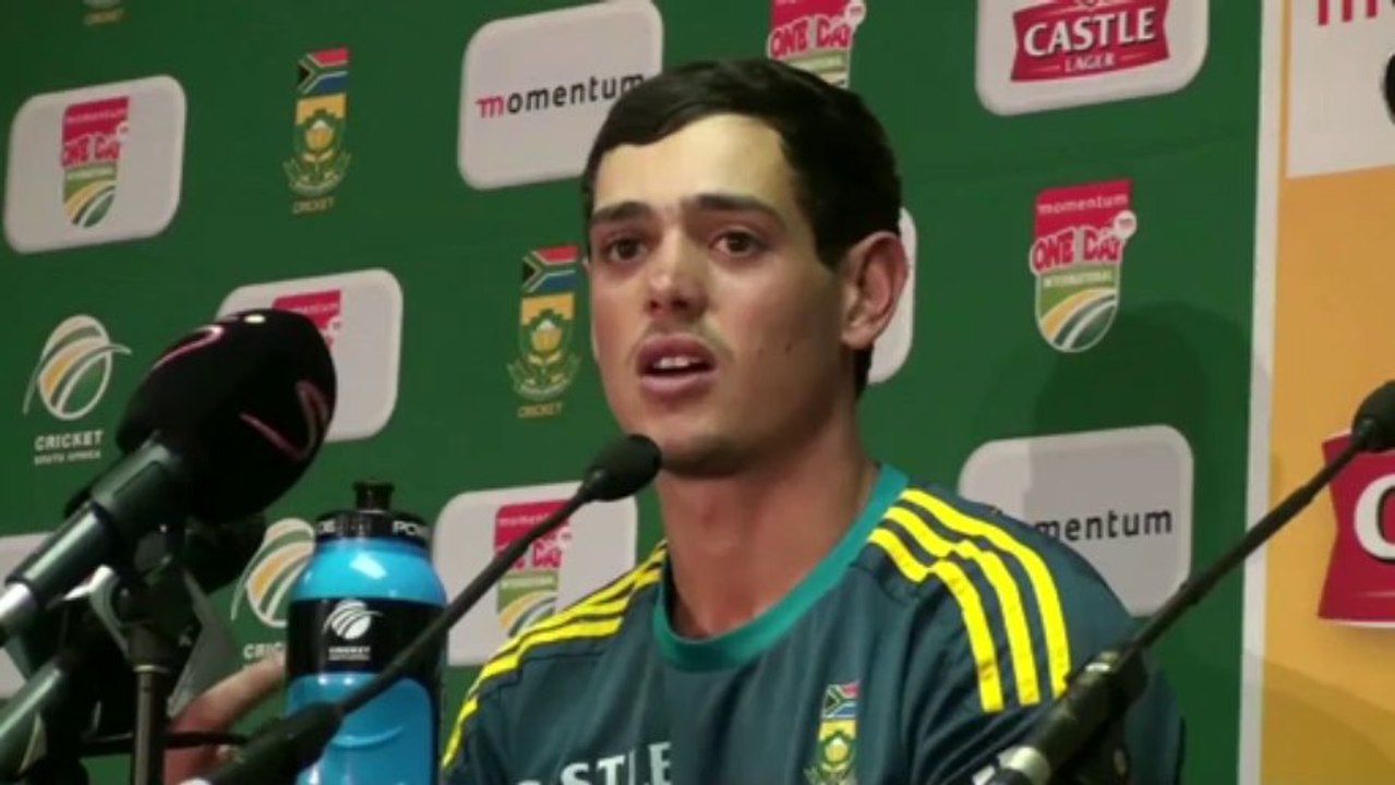 De Kock talks about hitting 3 centuries against India