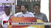 Rahul Gandhi in Churu (Rajasthan) addresses Congress election rally