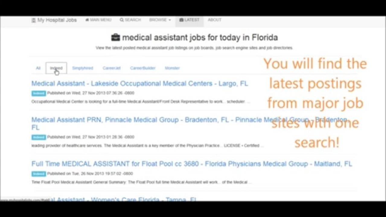 Hospital Jobs Search Engine