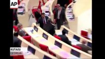 Violent Brawl in Georgia Parliament