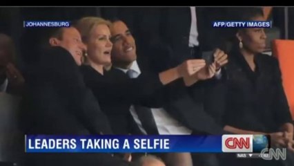 Michelle Obama Not Happy As Obama And World Leaders Take Selfie At Mandela's Memorial