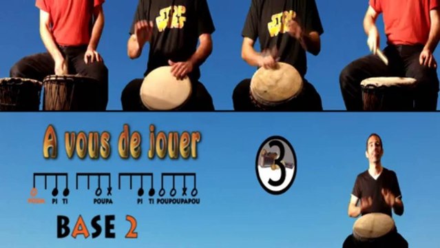 Cours de djembé débutants : FRA base de solo