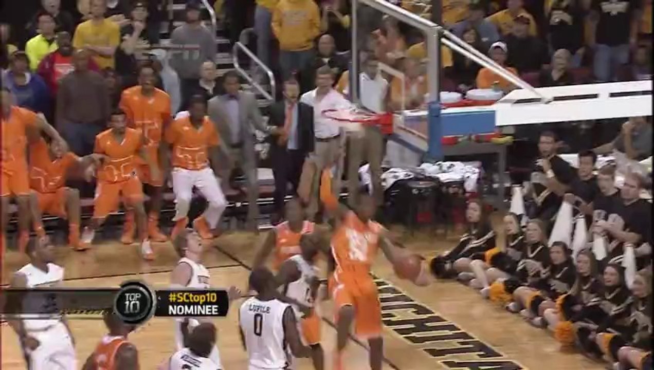 Jordan McRae throws down HUGE #SCtop10 dunk vs Wichita State