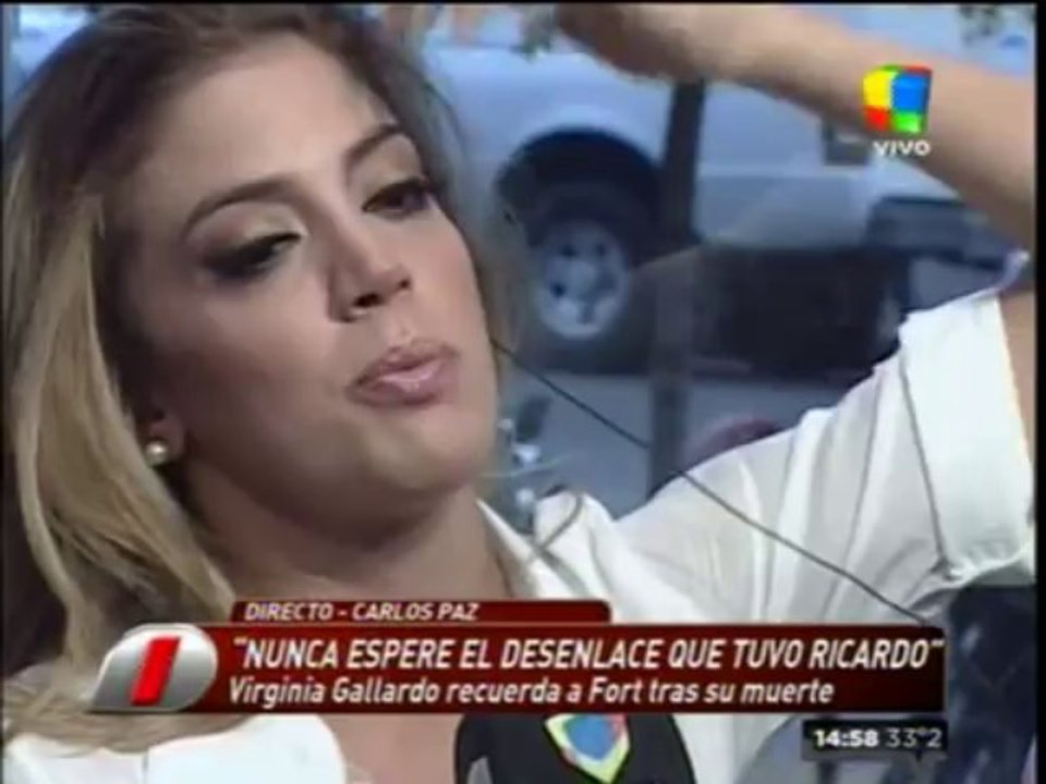 Pronto.com.ar Virginia Gallardo emocionada, habla de la muerte de Fort 2