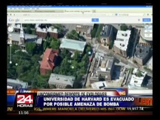 Evacúan cuatro edificios de la universidad de Harvard por posible atentado