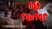 BAD SANTA: Guys Dressed in the Big Red Suit Get into Huge Fight on Streets of NYC