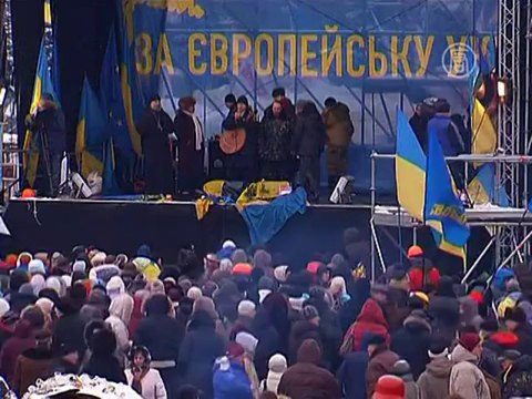 Сотни грузин поддержали протесты в Украине