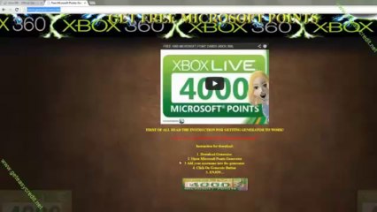 Free Microsoft Points Generator - Free Xbox Live Codes Generator 2013