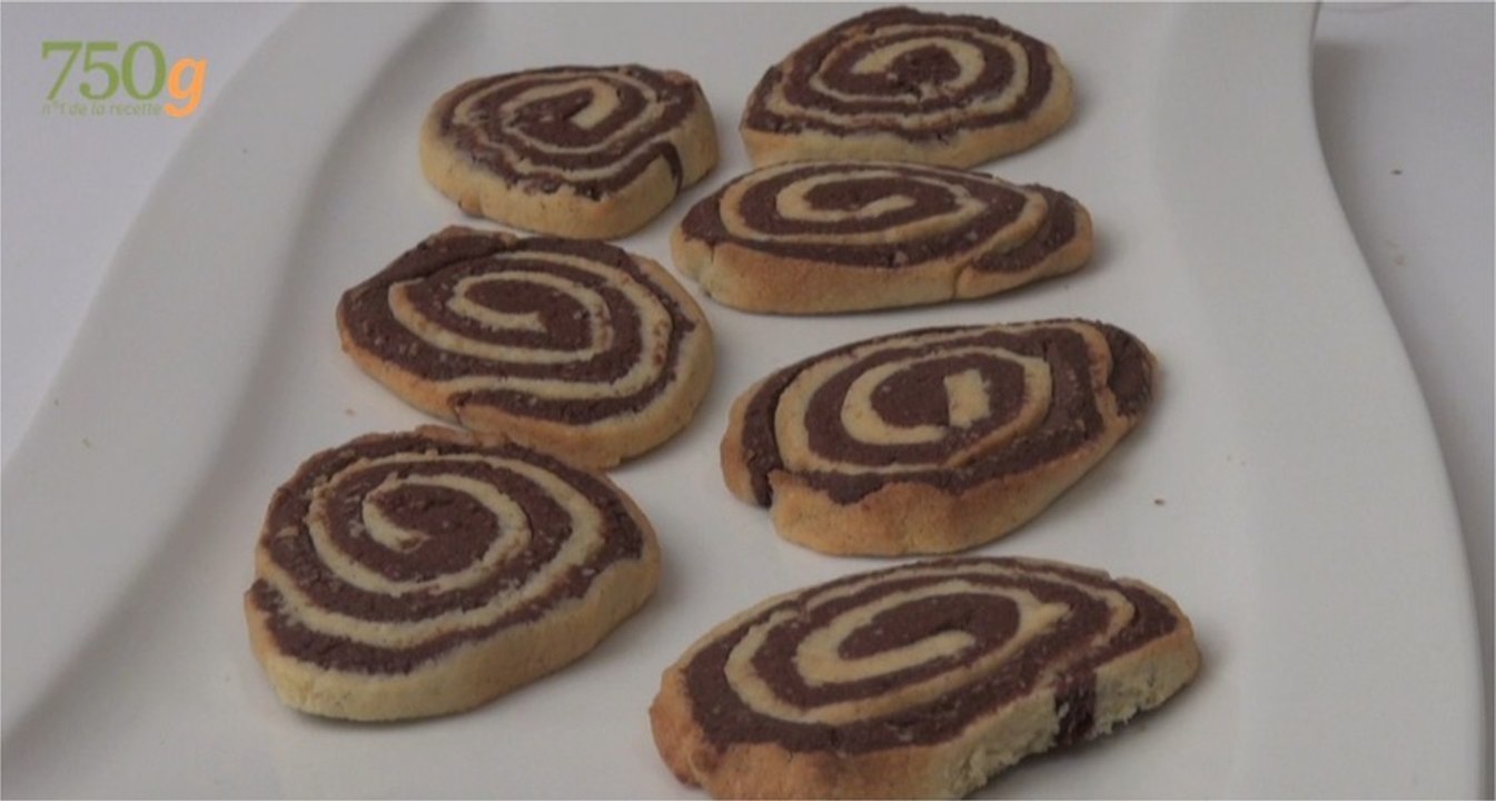 Recette de Sablés escargots à vanille et au chocolat - 750 Grammes