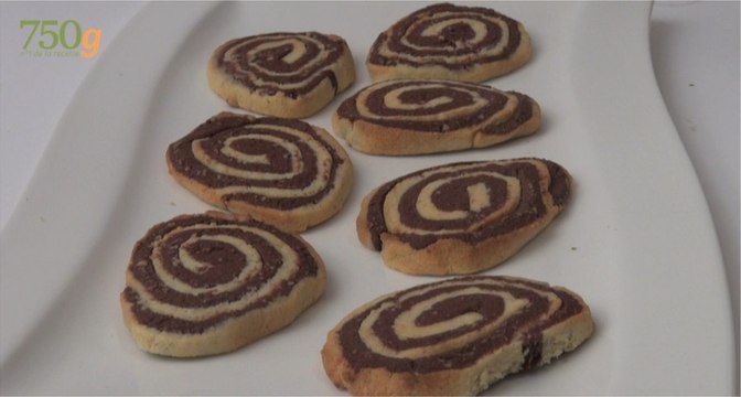 Recette de Sablés escargots à vanille et au chocolat - 750 Grammes