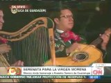 Peregrinos festejan a la Virgen de Guadalupe