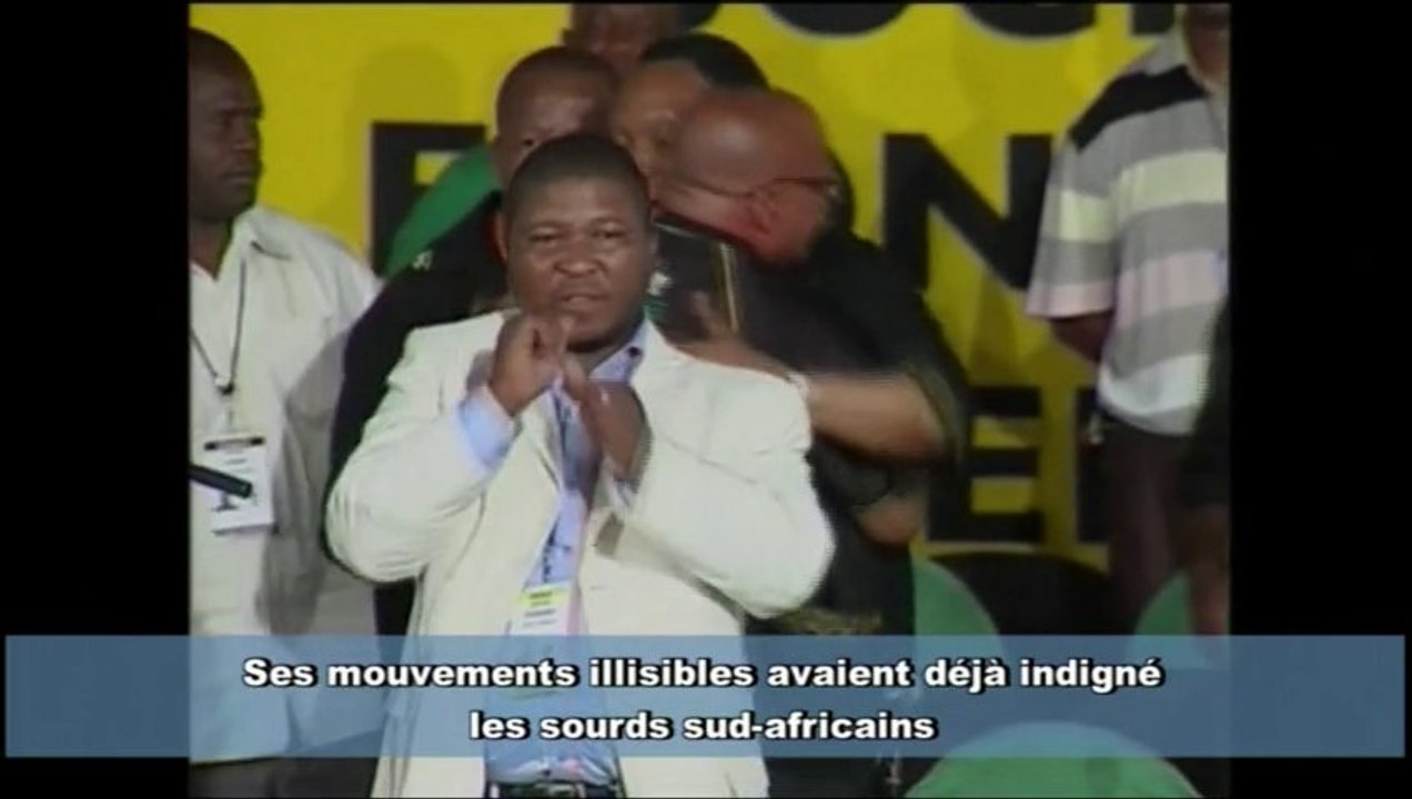 "J'ai vu des anges", explique l'imposteur de l'hommage à Mandela