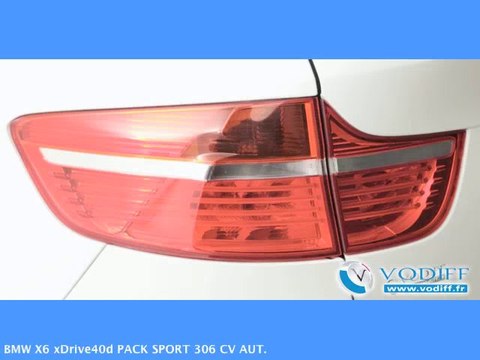 VODIFF : BMW OCCASION ALSACE : BMW X6 xDrive40d PACK SPORT 306 CV AUT.
