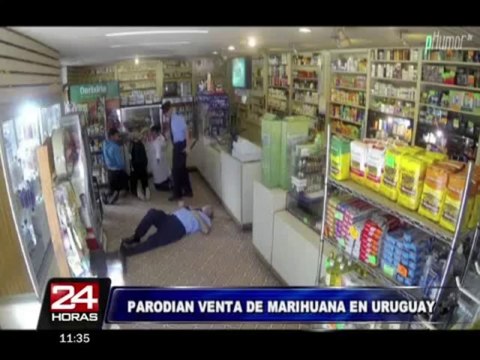 VIDEO: parodian cómo sería la venta de marihuana en farmacias de Uruguay